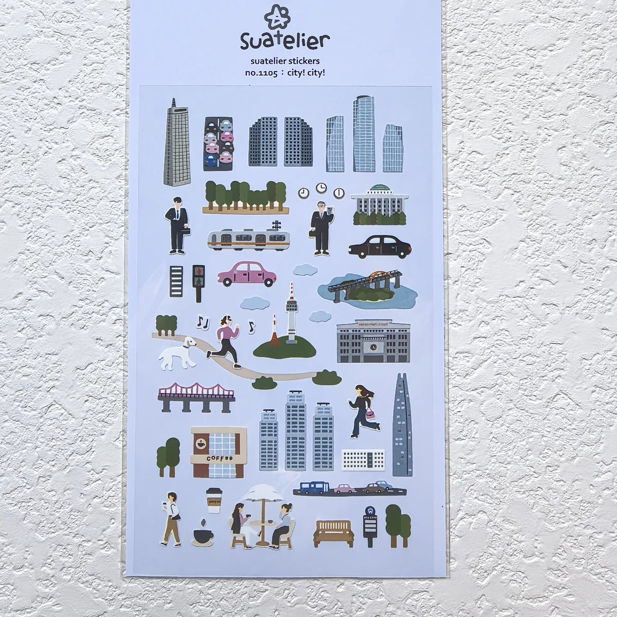 Korean Import Suatelier Travel Home Life Study Friend Stickers Scrapbooking Diy Journaling Diary Stationery Sticker School Gift