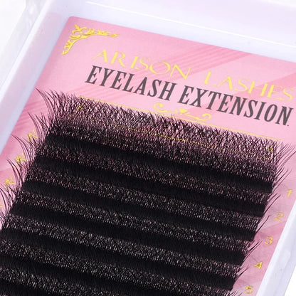 ARISON 3D/4D/5D/6D W-Shape Eyelashes Extension Premade Volume Fans YY-shape Lashes Faux Mink Soft Easy Faning Natural Lash