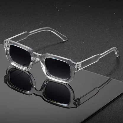 New Men Vintage Rectangle Frame Sunglasses Fashion Retro Sun Glasses Luxury Brand Design Glasses UV400 Eyewear Women Goggles