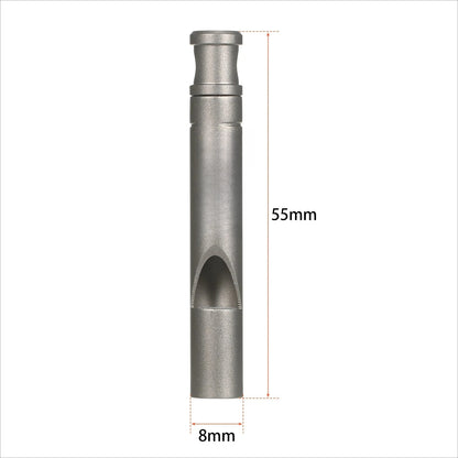 TOMSHOO Titanium Emergency Whistle with Cord Outdoor Survival Whistle Camping Hiking Exploring