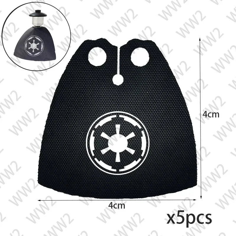 Brick Parts Headgear Clone Soldier Cape Lightsaber Flag Helmet Holes Plain Classic Piece Building Block Toy Accessory Bricklink