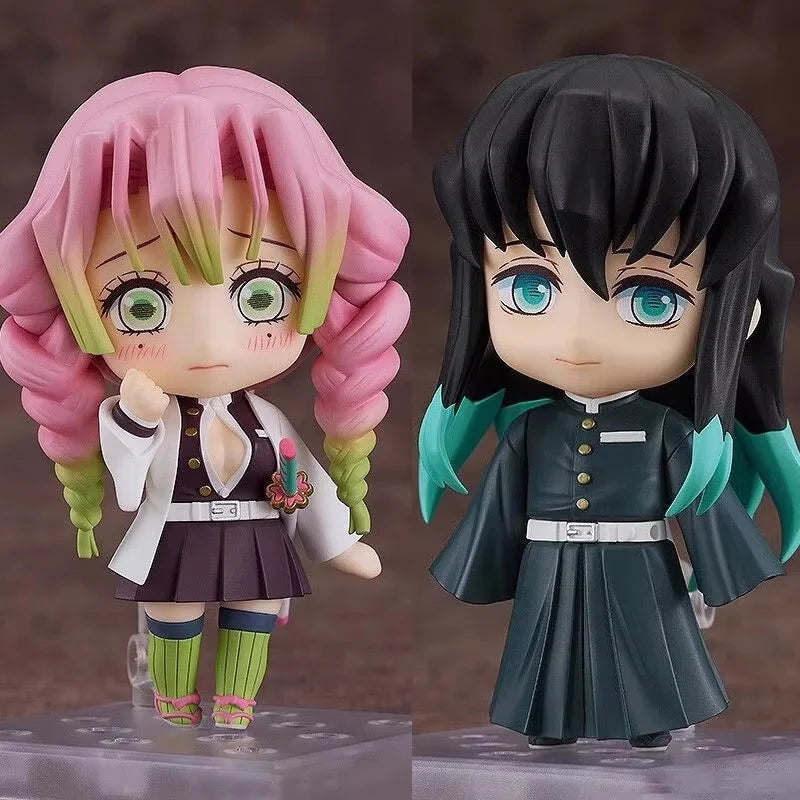 Cute Anime Demon Slayer Series #2217 Kanroji Mitsuri 2218 Tokitou Muichirou Figures Movable Doll Set Collection Surprise Gift
