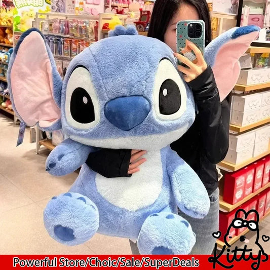 32/45/55cm Stitch Large Plush Doll Soft Cute Anime Periphery Sofa Pillow Bedhead Decor Accompany Toy Ornament Gift For Childs