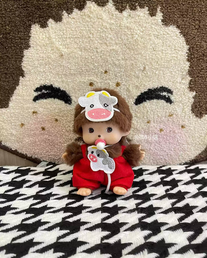 In Stock 15cm Mongon Monkey Kawaii Doll Keychain Bag Pendants Toy Hand Puppet Decompression Children Cute Gift Decoration Gift