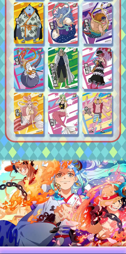New One Piece Card Straw Hat Pirate Luffy Zoro Nami Classic Anime Character Collection Cards Toys Gifts