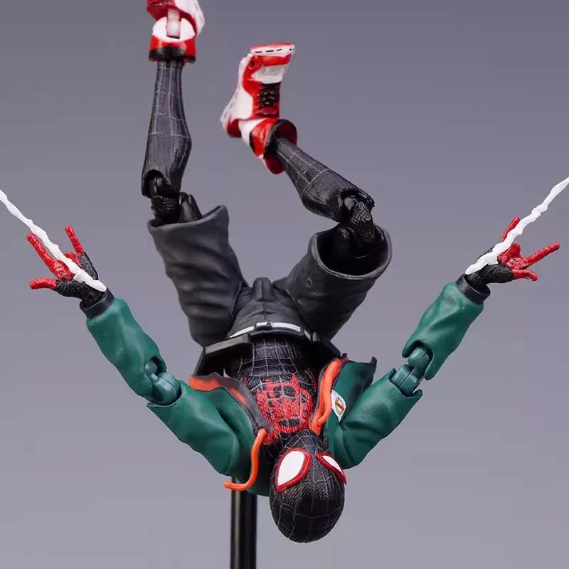 Sv Action Spiderman Miles Morales Action Figure Collection Sentinel Marvel Spider-Man Into the Spider Verse Figures Model Toys