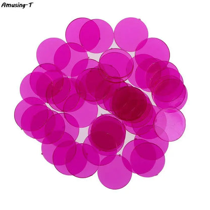 50PCS 15mm Plastic Poker Chips Casino Bingo Markers Token Family Game ToyCreative Gift Accessories