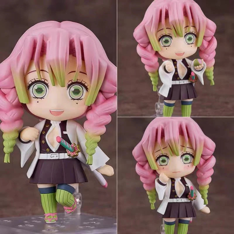 Cute Anime Demon Slayer Series #2217 Kanroji Mitsuri 2218 Tokitou Muichirou Figures Movable Doll Set Collection Surprise Gift
