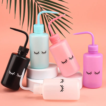 250ml Lash Logo Falsh Eyelash Cleaning Bottle Curved Spout Cleaner Watering Can Eyebrow Remover Washing Bottle Makeup Tools