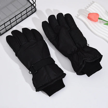Fashion Windproof Ski Gloves Non Slip Waterproof Winter Gloves Thickened Hand Warm Touchscreen Gloves Winter Sports