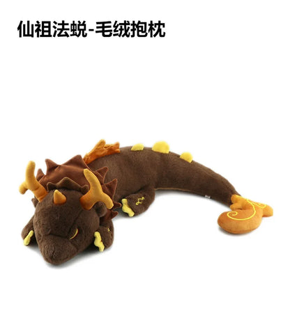 67cm Genshin Impact Plush Toy Game Zhong Li Morax Dragon Toy Soft Stuffed Plushie Doll Pillow Home Decor Children Christmas Gift