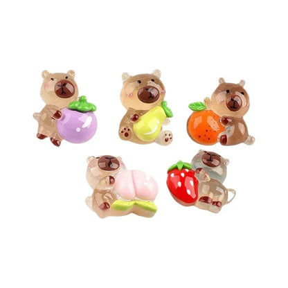 10pcs Cartoont Capybara Blind Bag Simulation Animal Model Toy Mini Blind Box Toy Miniature Animal Surprise Blind Bag Kid Gift