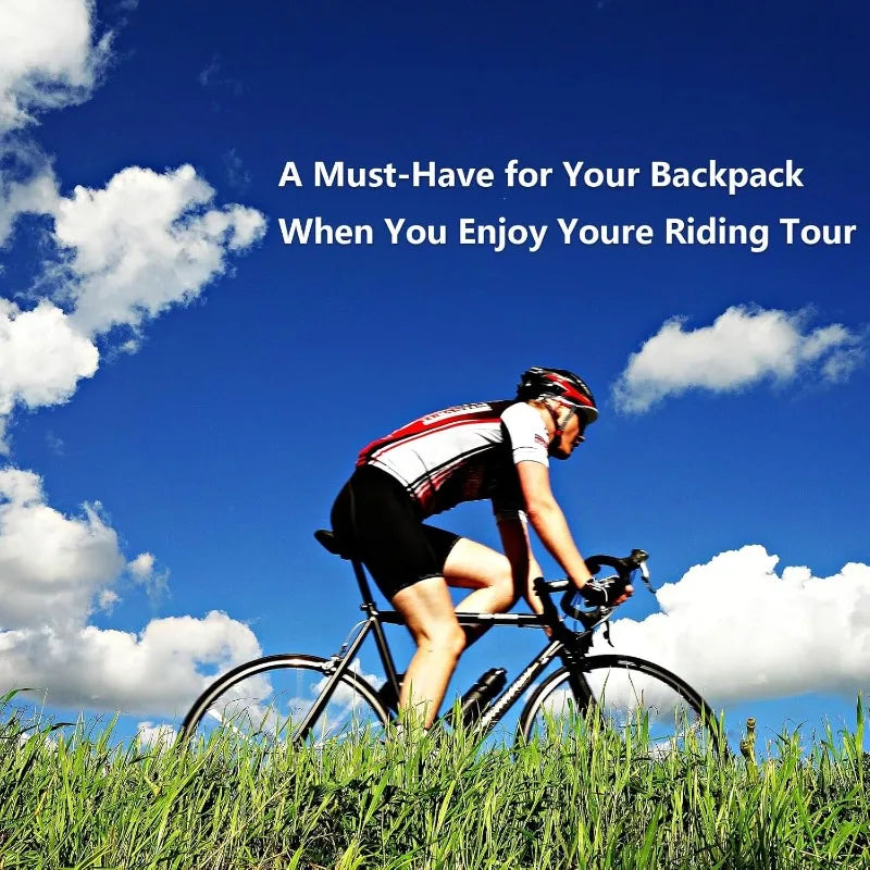 Bike Tire Repair Kit - Essential Tool for Cyclists with Patches, Metal Rasps, Tire Levers & Glue for On-the-Go Repairs