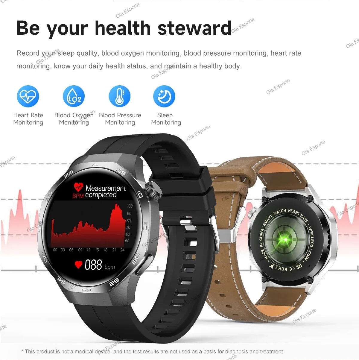 Watch 5 Pro GPS NFC Smart Watch Men 360*360 AMOLED Screen Heart rate Monitor Bluetooth Calls IP68 Waterproof Man Smartwatch 2025