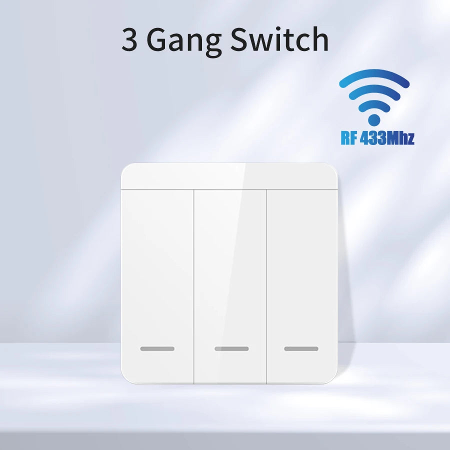 Tuya Smart WiFi Switch For Lighting RF 433MHz Wireless Switch Smart Life APP Voice Control Work With Alexa Google Home Alice