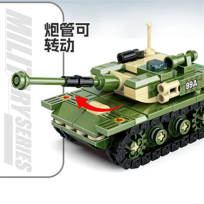 World War 2 WW2 Army Military Soldiers SAWT Soldiers The King Tiger Heavy Tank DIY Model Building Blocks Bricks Children'S Toys