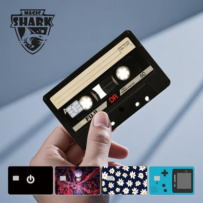 Magic Shark Kawaii Anime Tape Pig Dreamy Sticker Film Skin Cover for Debit Credit Bank Card Small Large Chip