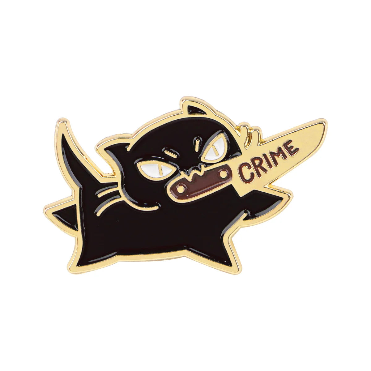 Funny Black Cat Enamel Pin Badges on Backpack Brooches for Women Men Lapel Pins Animal Jewelry Cosplay Accessories Toys Gift
