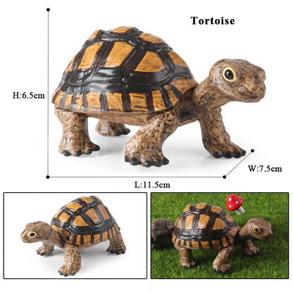 Oenux Ocean Animals  Leatherback Tortoise Turtle Growth Cycle Sea Life Model Figurines Action Figures PVC Education Kid Toy Gift
