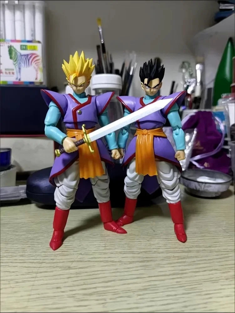 In Stock Dragon Ball Anime Figures Kaioshin Son Gohan Action Figure Supreme Kai God Of Creation Shf Pvc Model Desktop Decoration
