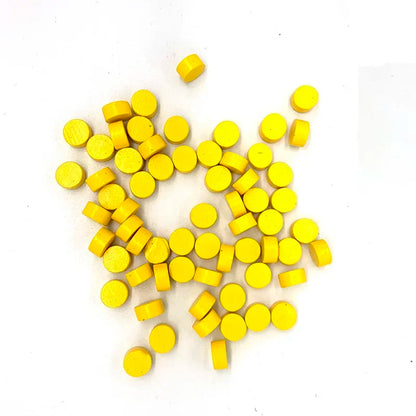 100Pcs 7 Colors Wooden Game Pieces Colorful Chess Pieces  Games Accessories 10*5MM