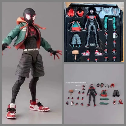 NEW Legends Sentinel SV SHF Spider Man Action Figure Spider-Verse Miles Morales Peni Parker Joint Movable Anime Figures Toys