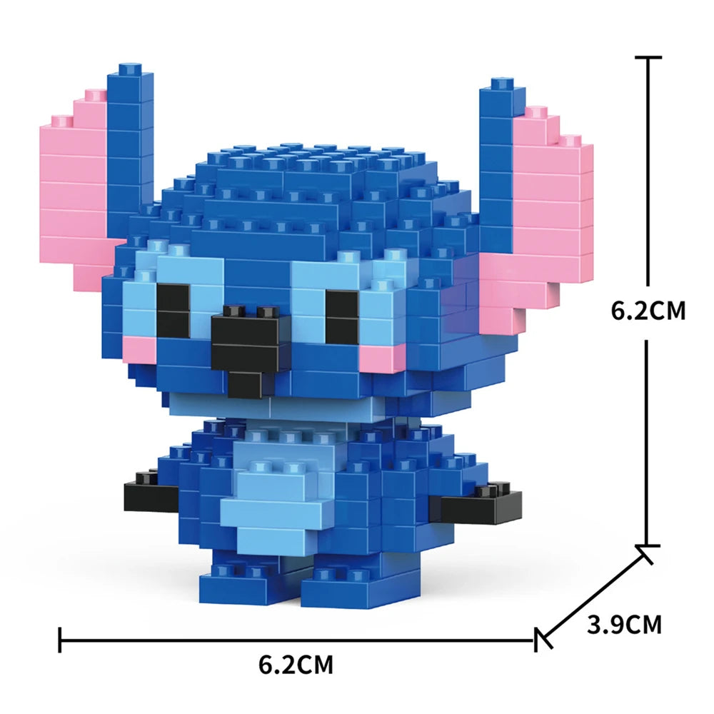 Cartoon Anime Hello Kitty Blocks Kuromi My Melody Cinnamoroll Mouse Building Blocks Doll Toy Kids Birthday Gift