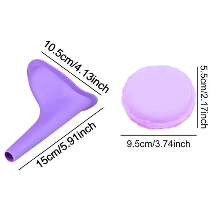 1pc Portable Silicone Urinal for Women Outdoor Travel Camping Female Soft Urination Device Stand Up & Pee Toilet Emergency TMZ