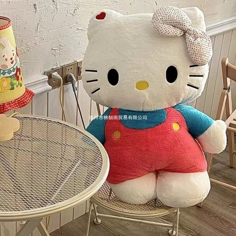 Red Bow Hello Kitty Plush Toy Doll Accompany Sleeping Doll Sofa Soft Pillow Cushion Room Decoration Girl Festival Gift