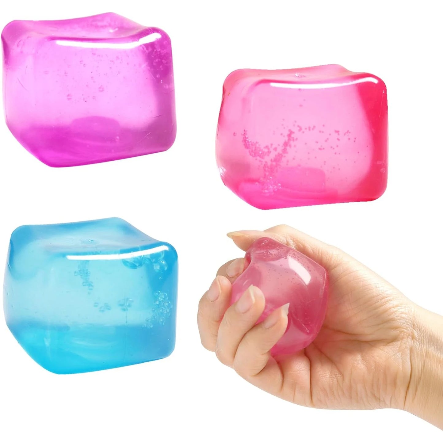 High Density Gel Ice Cube Square Decompression Vent Toy Squishy Stress Ball Squeeze Toys Stress Relief Sensory Toy