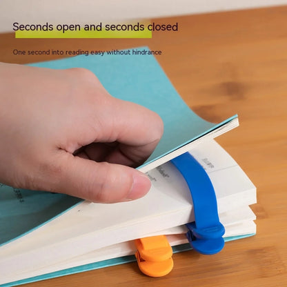 Automatic Bookmark, Silicone Reading Bookmark, Colorful Bookmark, Ideal Gift For Book Lovers, Essential Reading Accessory, For A