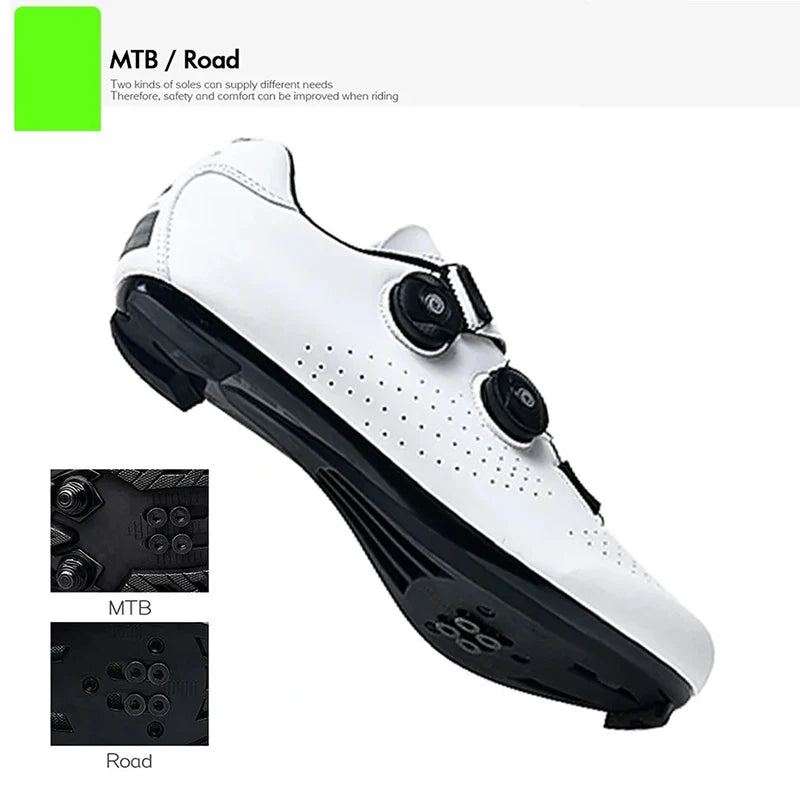 Professional Mountain Bike Cycling Shoes MTB Flat Cleat SPD Shoes Outdoor Self-Locking Big Size 47 Racing Bicycle Sneakers Men
