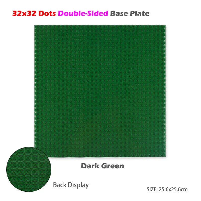 Classic Base Plates Plastic Bricks Double-sided 16*32 32X32 Dots City Blocks Baseplate DIY Parts Board Toys Kids Gift