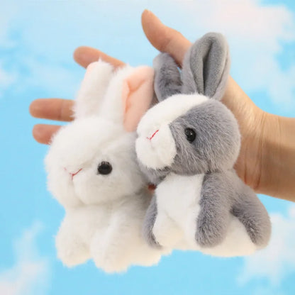 Imitation Rabbit Plush Pendant Lovely White  Doll Key Chain  Backpack  Gift Girl Cute  Keychain
