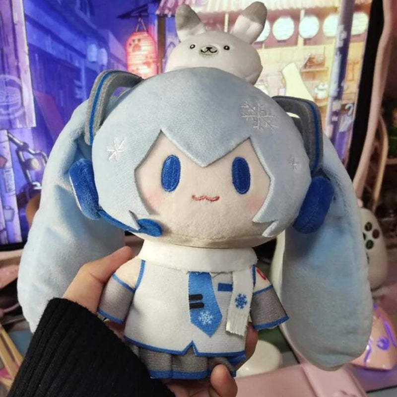 15cm Hatsune Miku Snow Series Plush Doll Kawaii Q Version Plushies Backpacks Toys Action Figures Keychain Bag Pendant Toy Gift