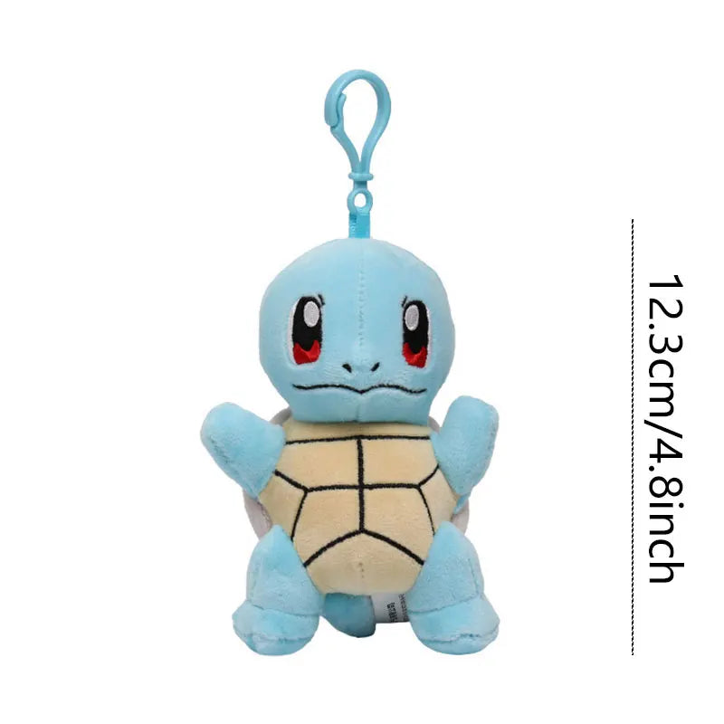 Anime Pokemon Pikachu Mew Psyduck Squirtle Bulbasaur Kawaii Stuffed Plush Toys School Bag Backpack Pendant Doll Keychain Gift