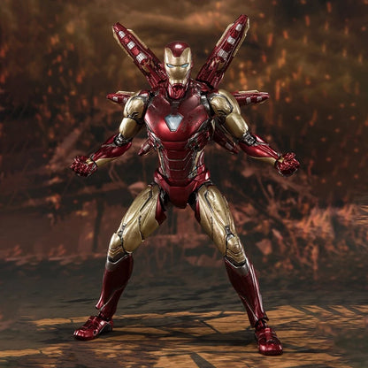 New 16cm Marvel Avengers Iron Man Mark 85 Ultimate Articulated Figure Model Statue Desktop Decoration Gift