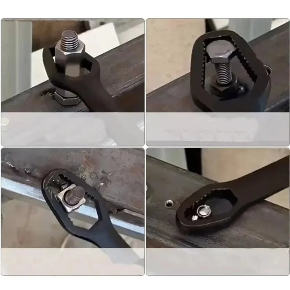 Universal Adjustable Torx Wrench 3-17mm Double-Headed Self-Tightening Glasses Wrench Board for Factory Hand Tools Spanner