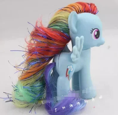 Original Hasbro My Little Pony Anime Figures Cute Twilight Sparkle Rainbow Fluttershy Pinkie Pie Rarity Collect Model Toy Gift
