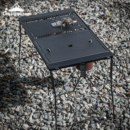 CAMPINGMOON CK-25BK-1PIGT Combination Table Suitable For Snow Peak Stove Cover Outdoor Camping Table Accessories
