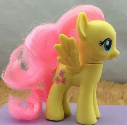Original Hasbro My Little Pony Anime Figures Cute Twilight Sparkle Rainbow Fluttershy Pinkie Pie Rarity Collect Model Toy Gift