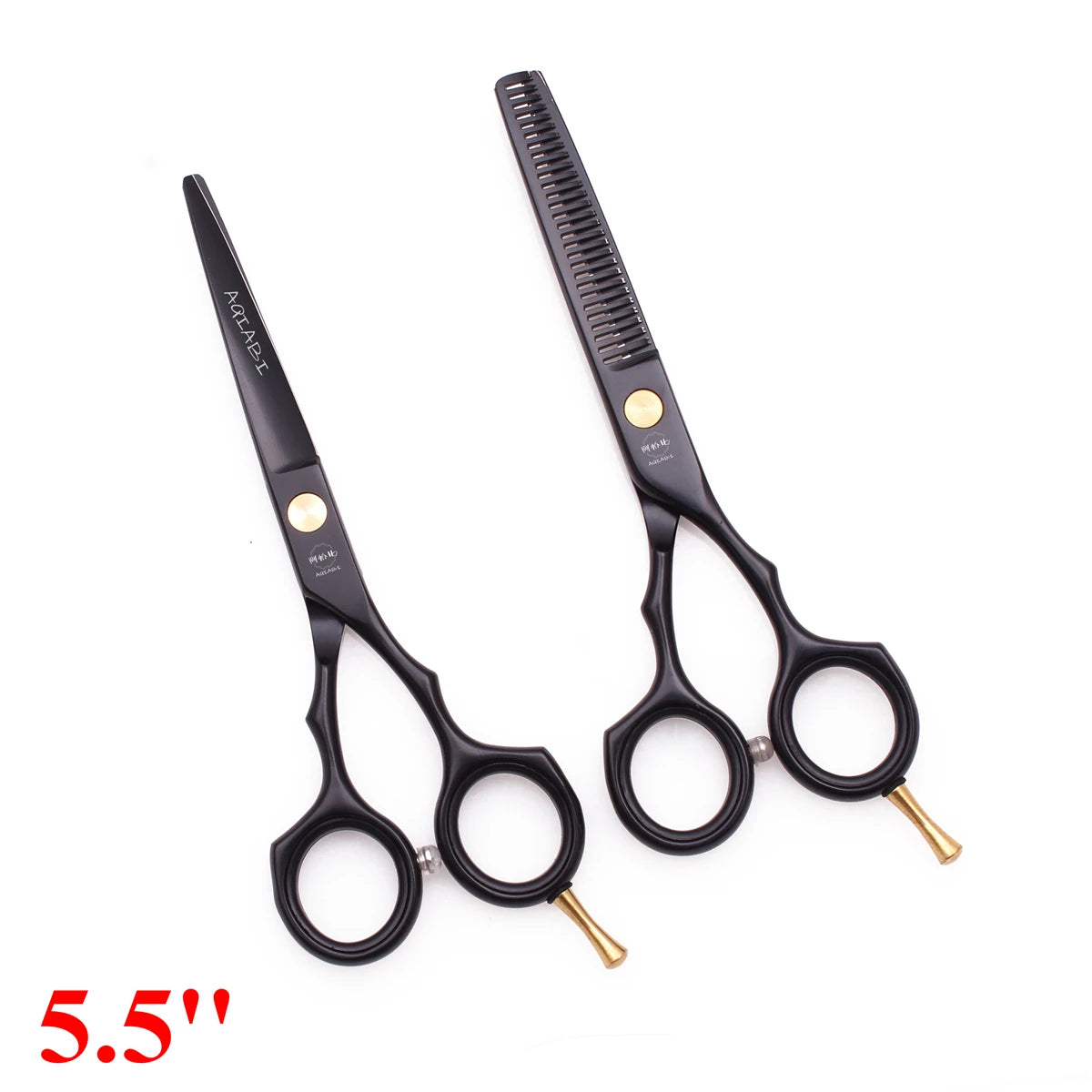 5.5'' Professional Hairdressing Hair Scissors 440C Cutting Shears Thinning Razor Comb Set Salon Barber Home Dropshipping A1104
