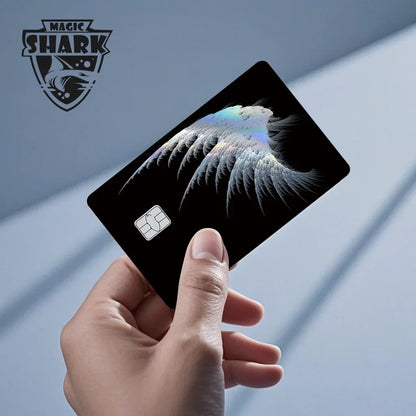 Magic Shark Skull Panda Hunter Broke Blue Eyes Dragon Laser Holographic Sticker Cover Film Skin for Credit Bank Debit Card