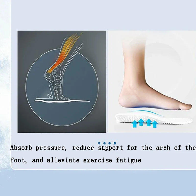 Soft-soled Sports Insoles for Men Shock-absorbing and Breathable in Summer Not Tiring To Stand for A Long Time