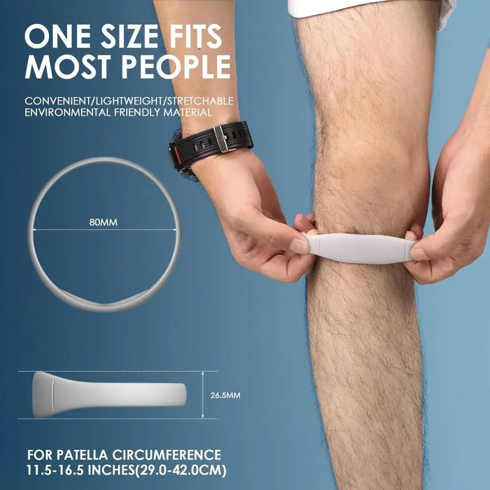 Silicone Patella Tendon Knee Straps Knee Support Fixed Protection Patella Knee Strap Highly Elastic Flexible
