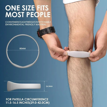 Silicone Patella Tendon Knee Straps Knee Support Fixed Protection Patella Knee Strap Highly Elastic Flexible