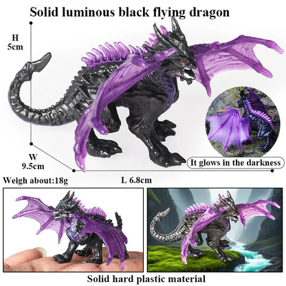 Oenux White Tiger Griffin Cerberus Lion Panther Tree Monster Fire Dragon Dinosaurs Model Action Figures Collection Kid Toy