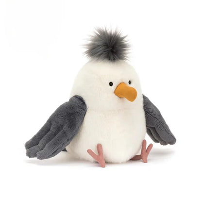 Funny Cute Chipper Seagull Soft Stuffed Animal Plush Toy Beach Star's Birthday Gift for Kids Home Decoration Journey Souvenirs