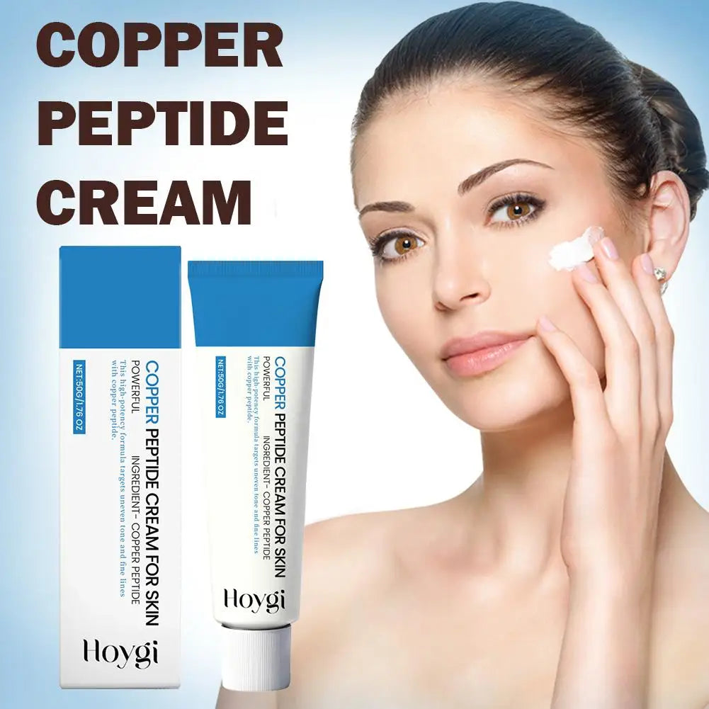 50g Copper Peptide Cream for Face, Daily Moisturizer Face Cream for Fine Lines &Wrinkle, Firming Skin Elasticity Korean Skincare