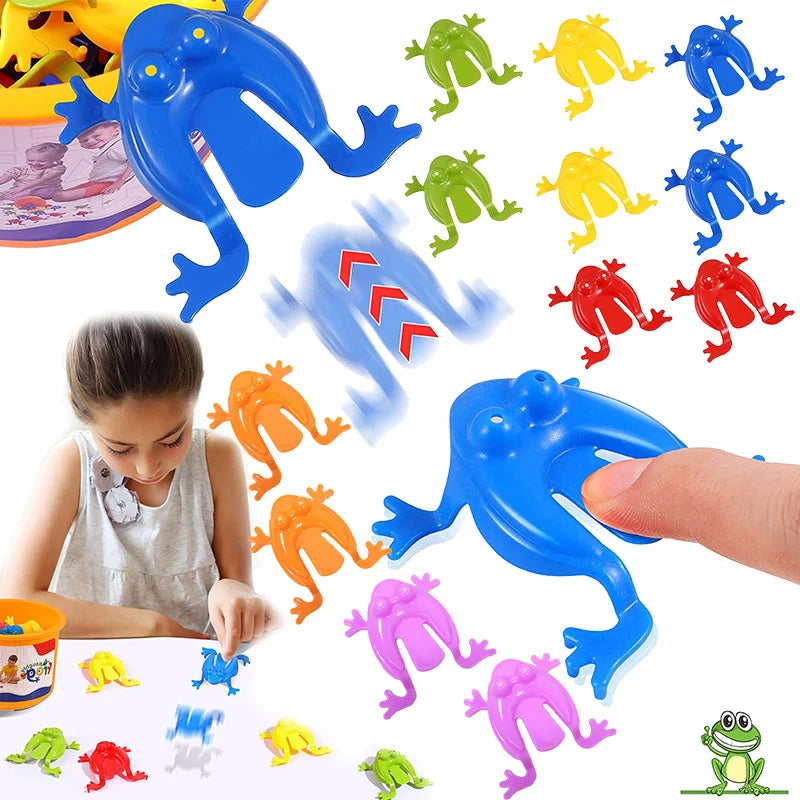20pcs Jumping Plastic Frog Bounce Fidget Classic Toy kid Stress Relief Toy kid Birthday，Family Party Game Toy Discounts Prizes
